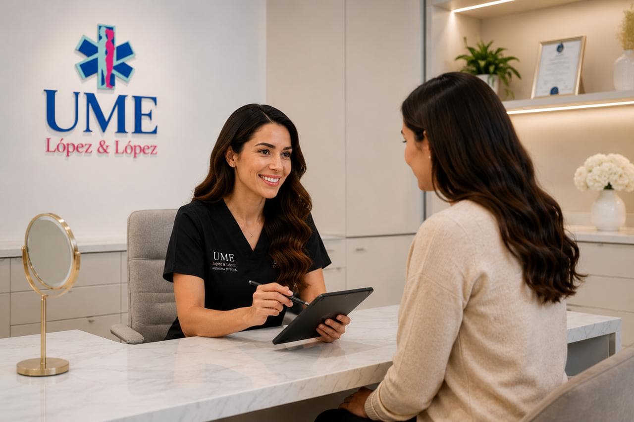 Doctora UME realizando una valoración personalizada